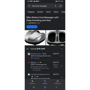 Miko Shiatsu foot massager with heat